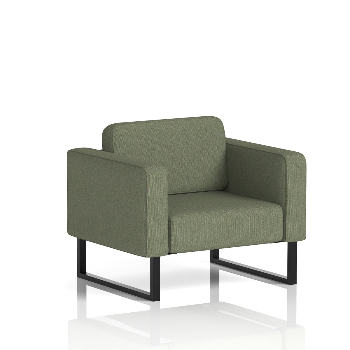 Elverton Bespoke Armchair Main Line Flax - Monument Black - Industrious Decor