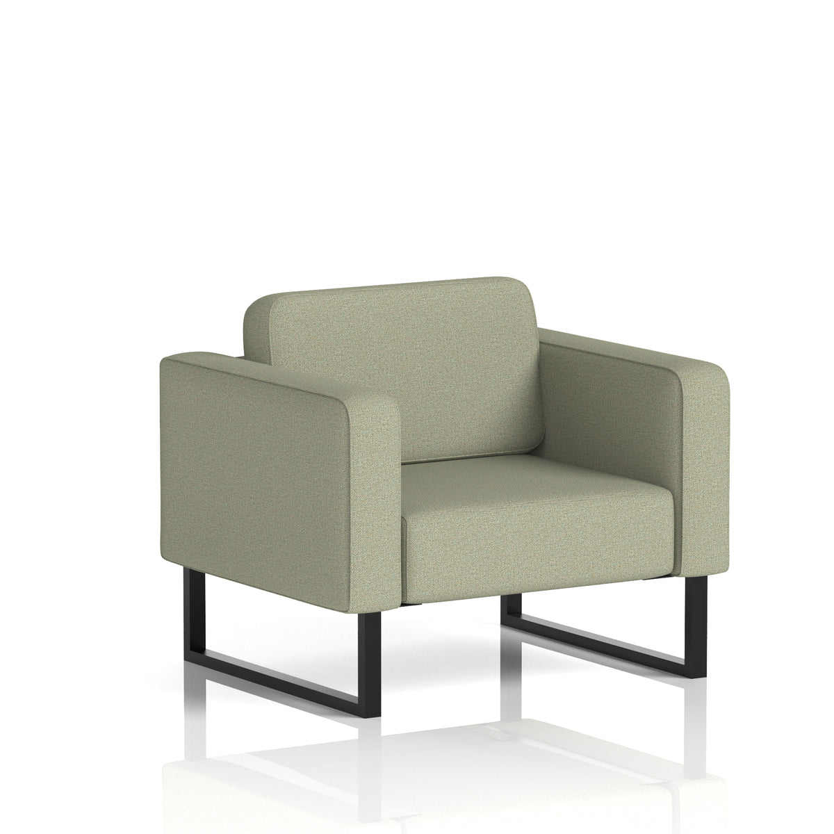 Elverton Bespoke Armchair Main Line Flax - Newbury Black - Industrious Decor