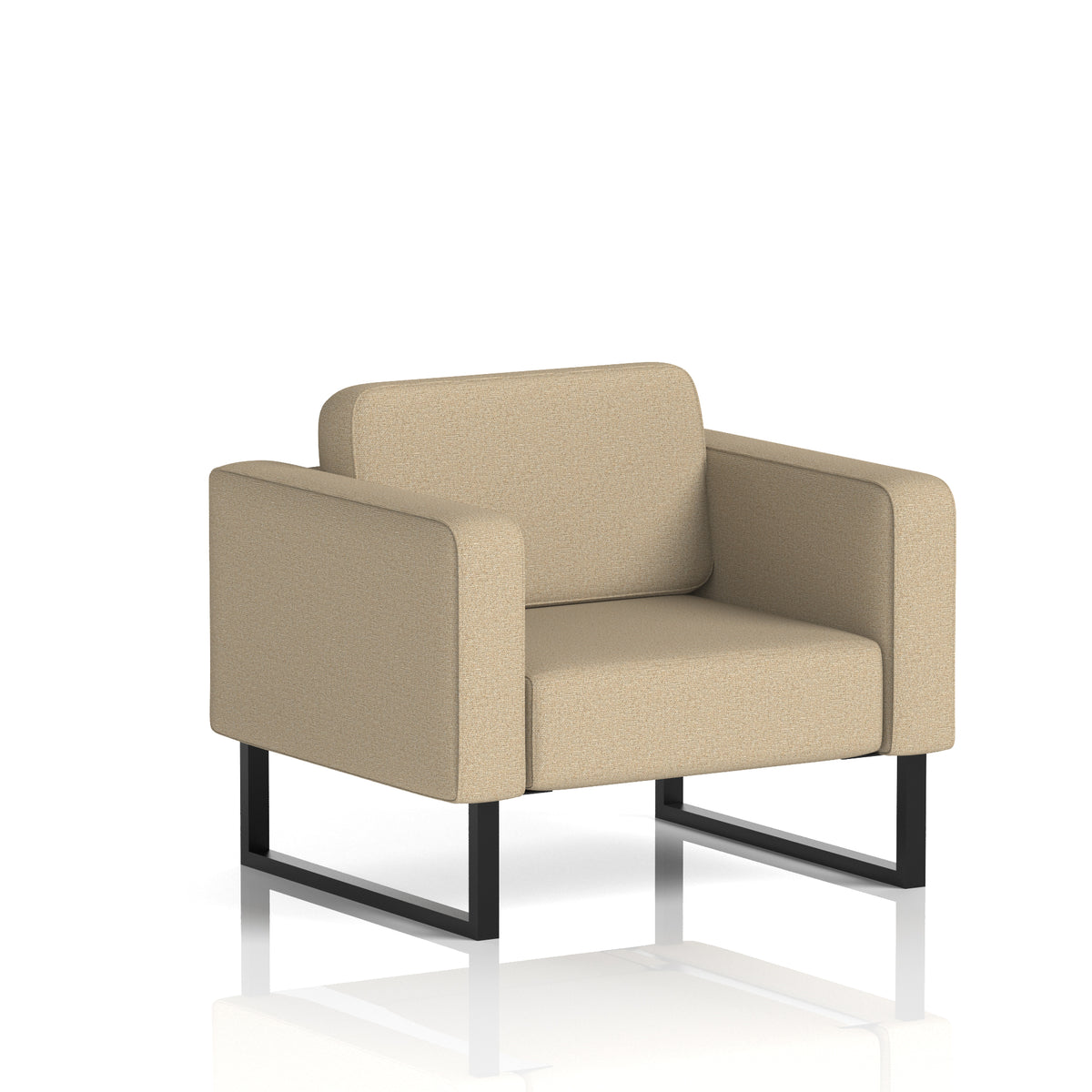 Elverton Bespoke Armchair Main Line Flax - Upminster Black - Industrious Decor
