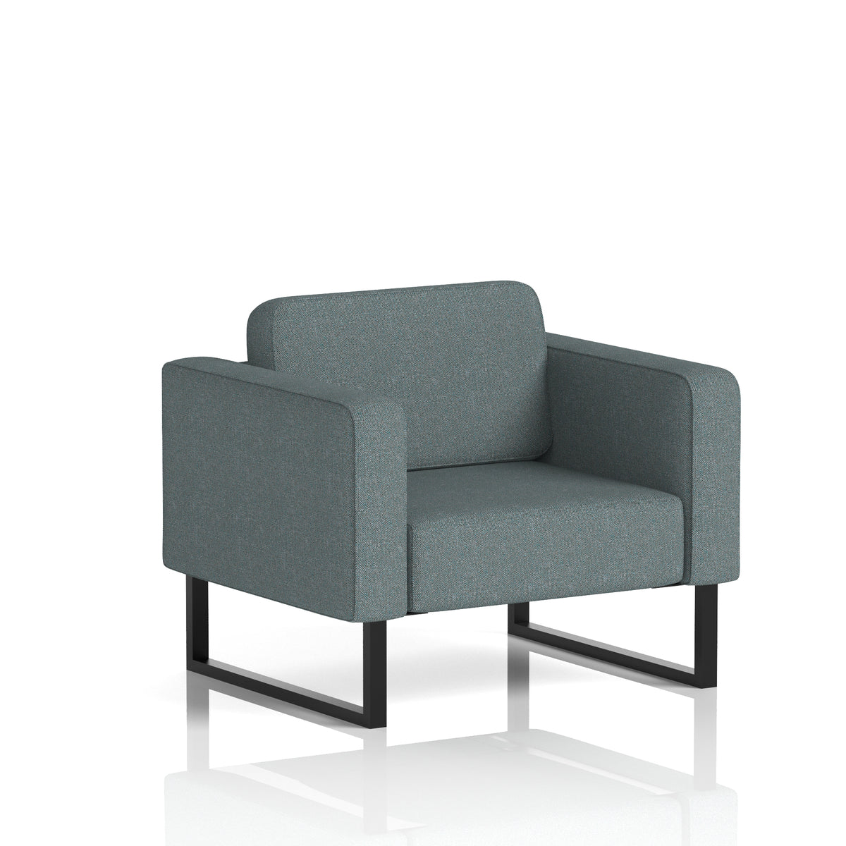 Elverton Bespoke Armchair Main Line Flax - Westminster Black - Industrious Decor