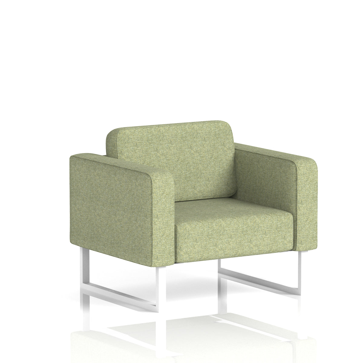 Elverton Bespoke Armchair Rivet - Burnish White - Industrious Decor