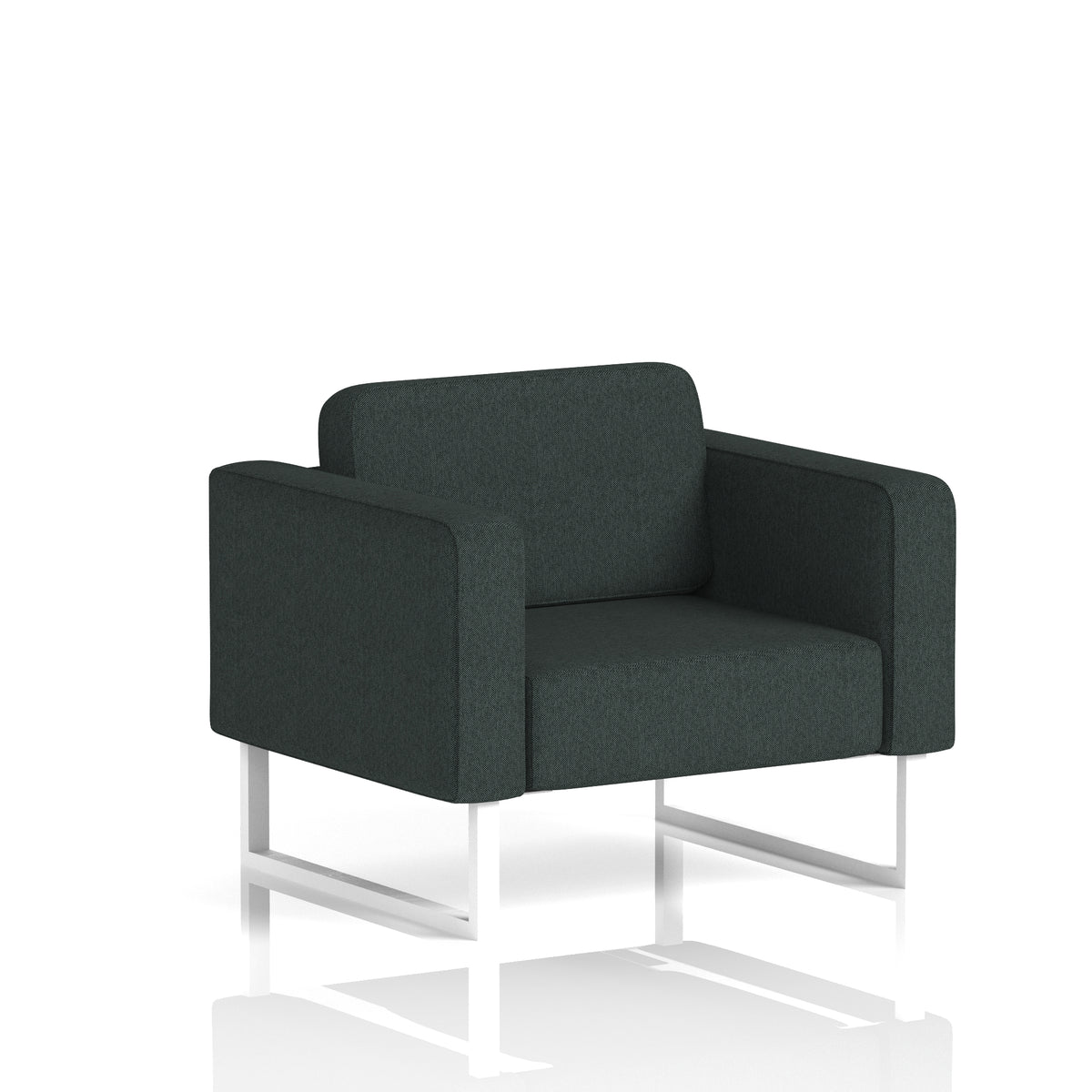 Elverton Bespoke Armchair Rivet - Charcoal White - Industrious Decor