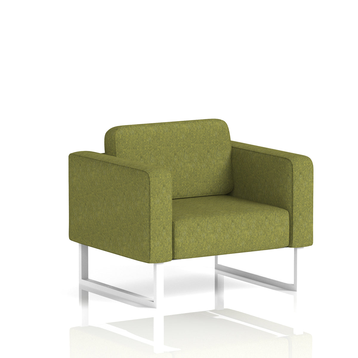 Elverton Bespoke Armchair Rivet - Olive White - Industrious Decor