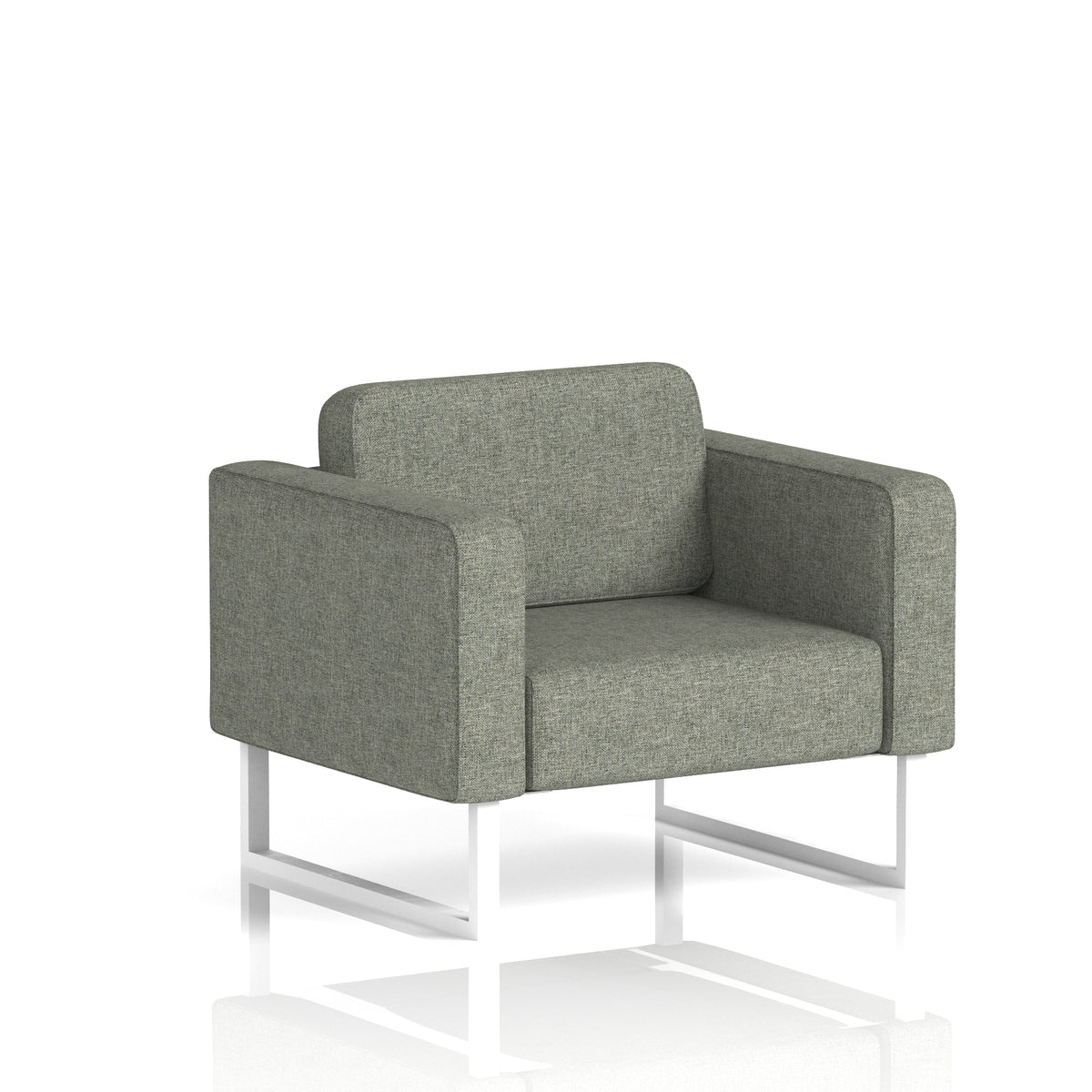 Elverton Bespoke Armchair Rivet - Vitreous White - Industrious Decor
