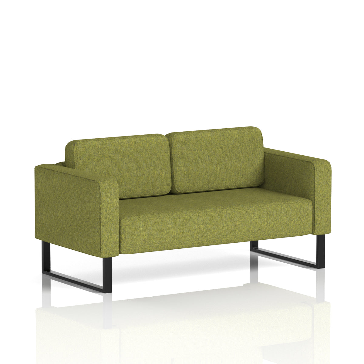 Elverton Bespoke Two-Seater Sofa Rivet - Olive Black - Industrious Decor