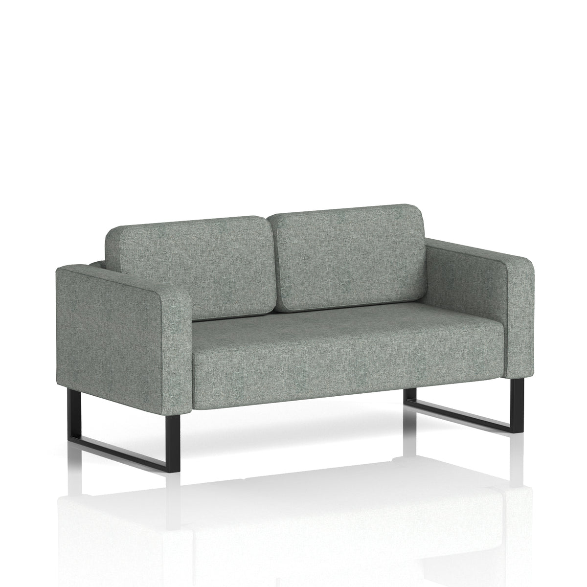 Elverton Bespoke Two-Seater Sofa Rivet - Prime Black - Industrious Decor