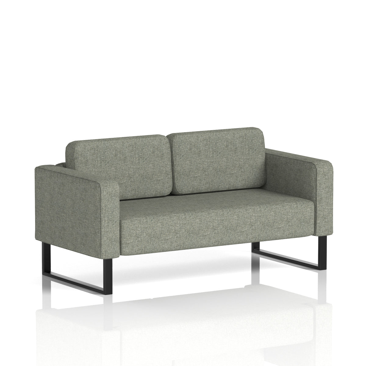 Elverton Bespoke Two-Seater Sofa Rivet - Vitreous Black - Industrious Decor
