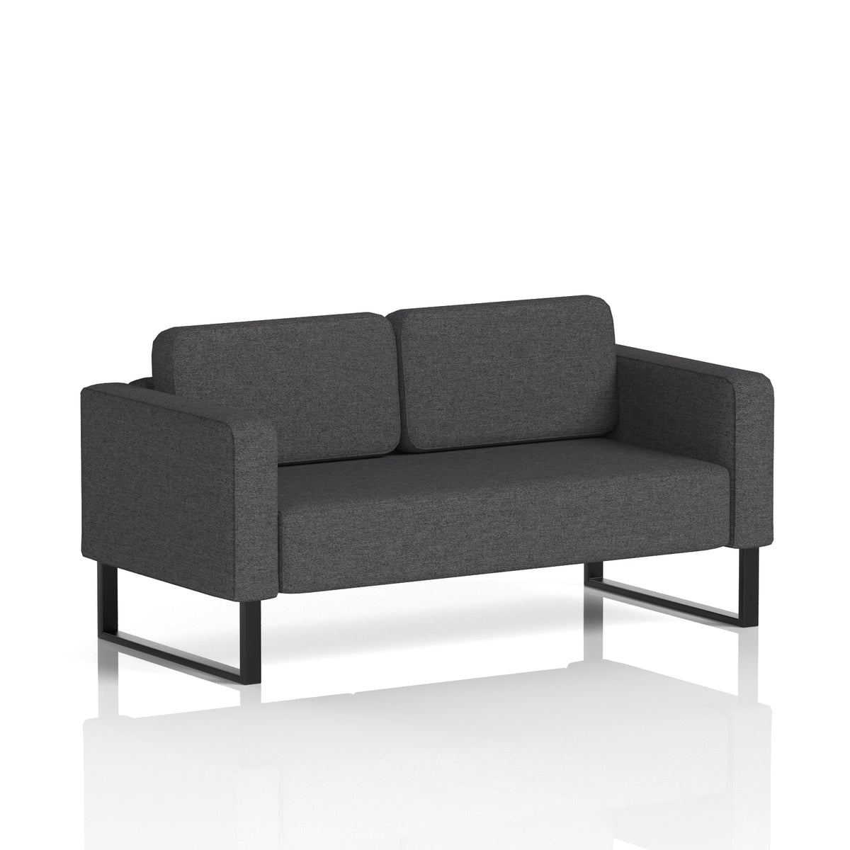 Elverton Bespoke Two-Seater Sofa X2 - Arithmetic Black - Industrious Decor