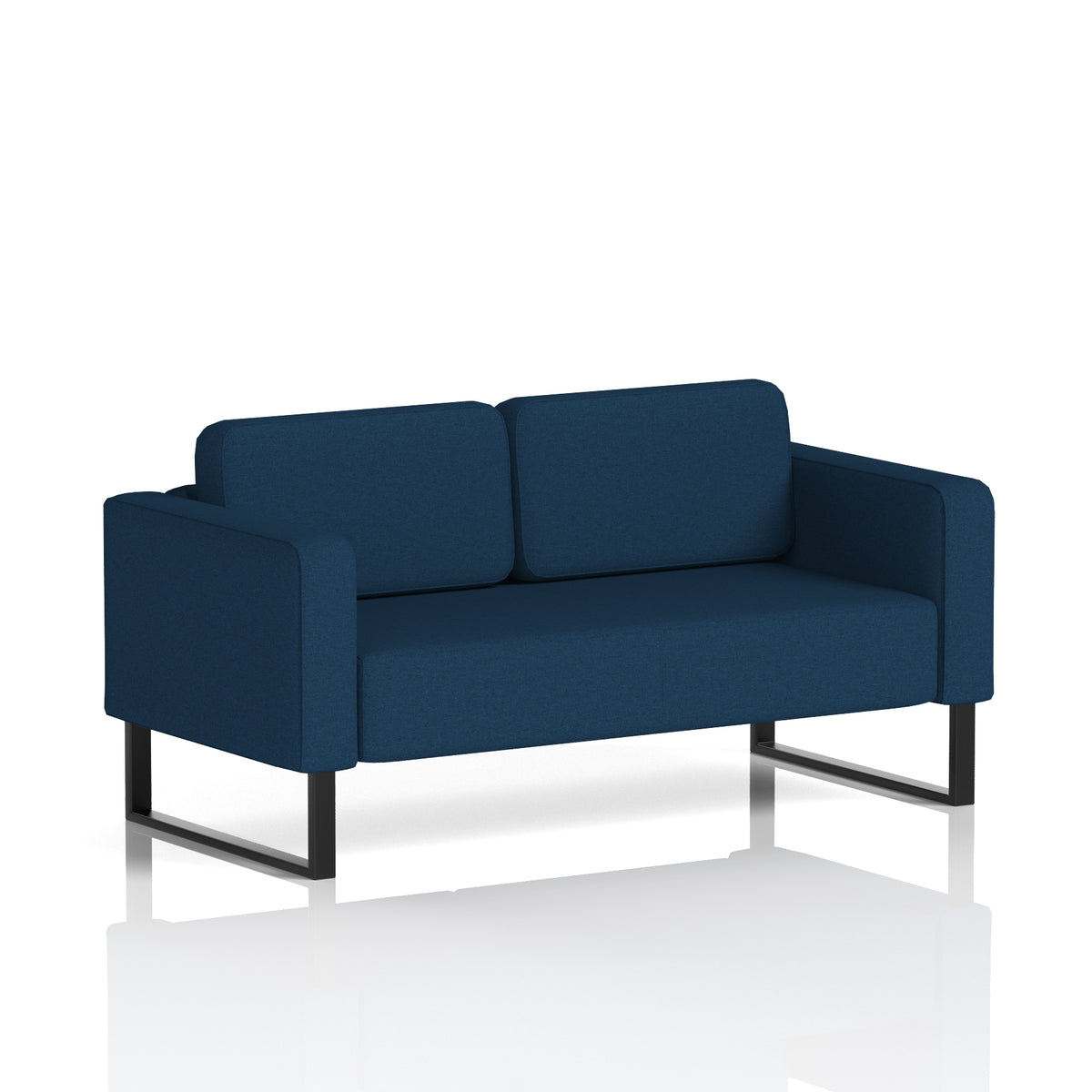 Elverton Bespoke Two-Seater Sofa X2 - Calculus Black - Industrious Decor
