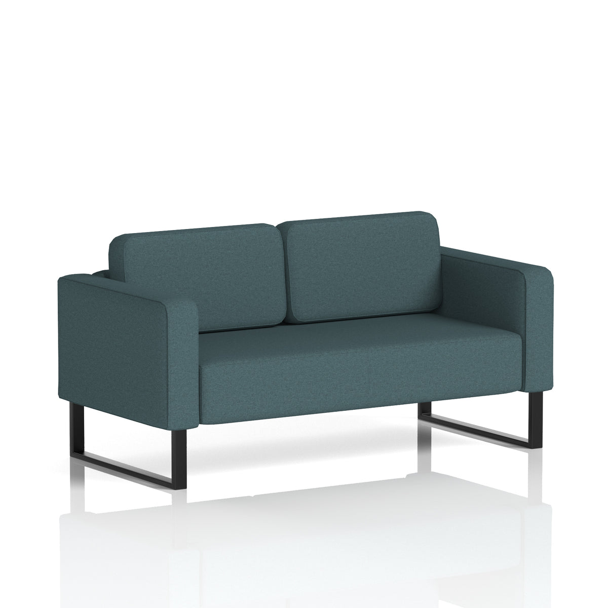 Elverton Bespoke Two-Seater Sofa X2 - Polygon Black - Industrious Decor