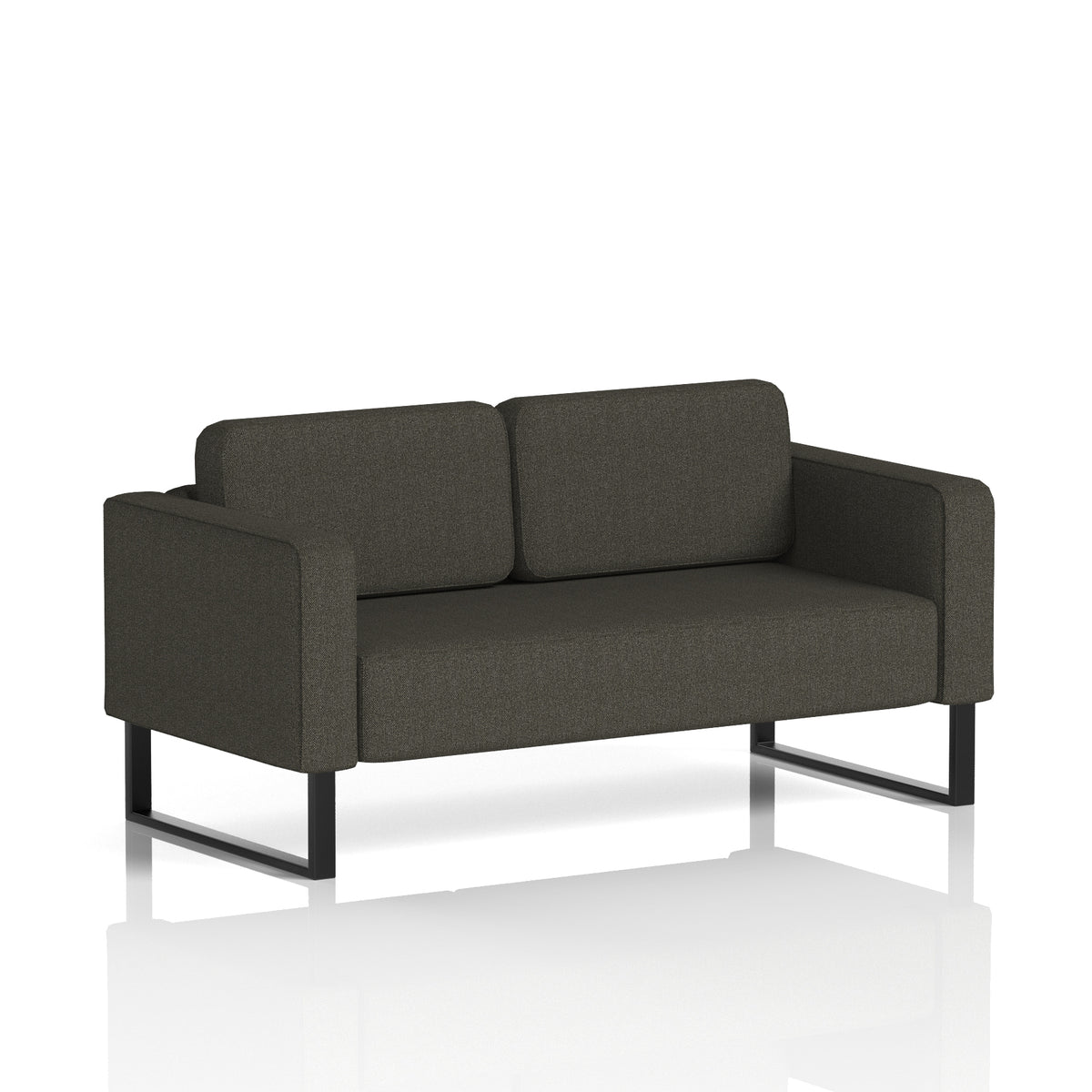 Elverton Bespoke Two-Seater Sofa Main Line Flax - Temple Black - Industrious Decor