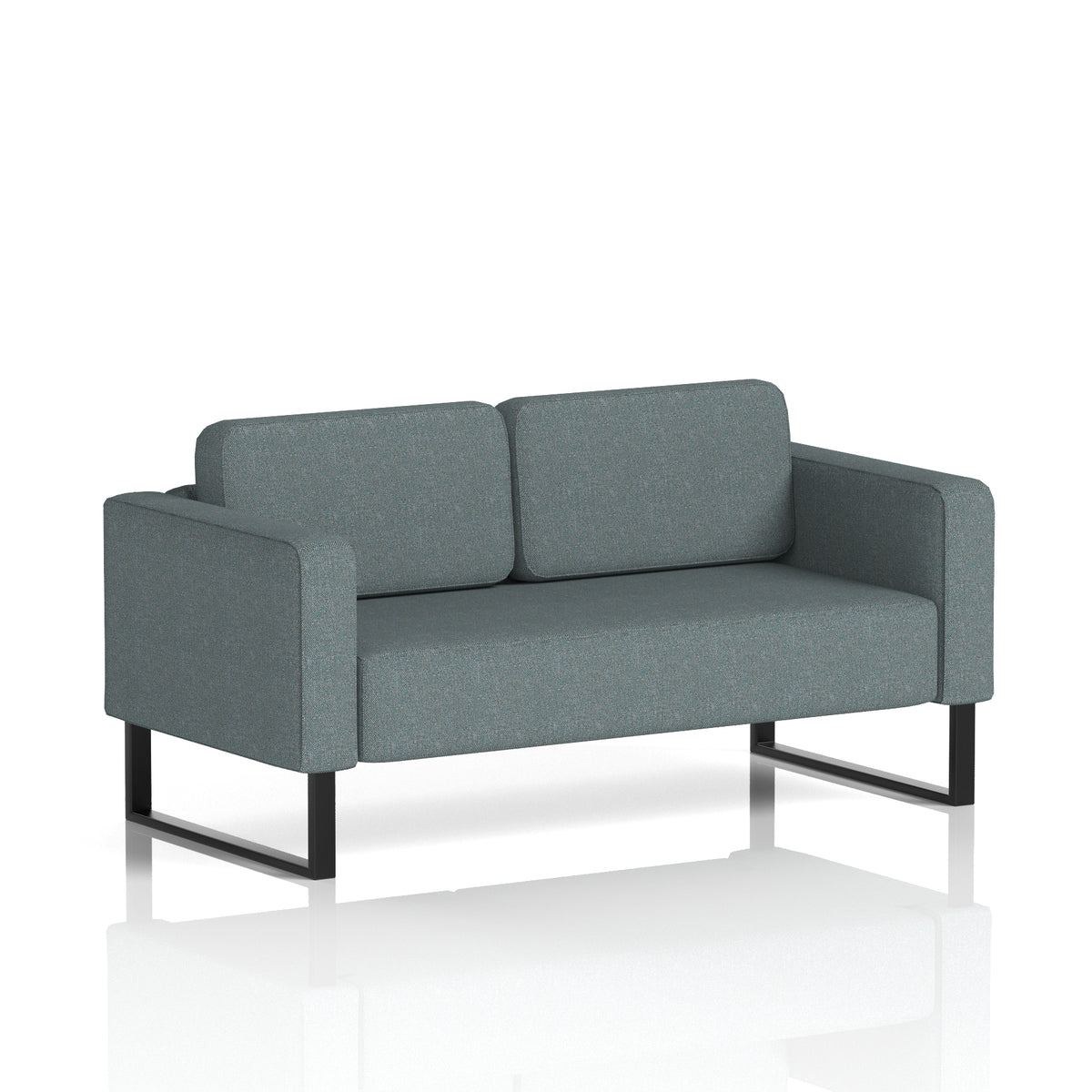 Elverton Bespoke Two-Seater Sofa Main Line Flax - Westminster Black - Industrious Decor