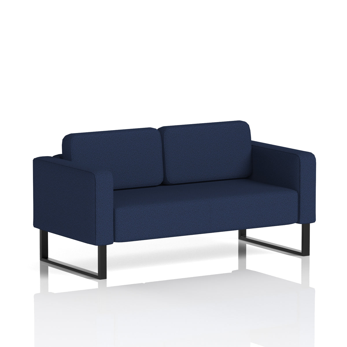 Elverton Bespoke Two-Seater Sofa Synergy - Alike Black - Industrious Decor