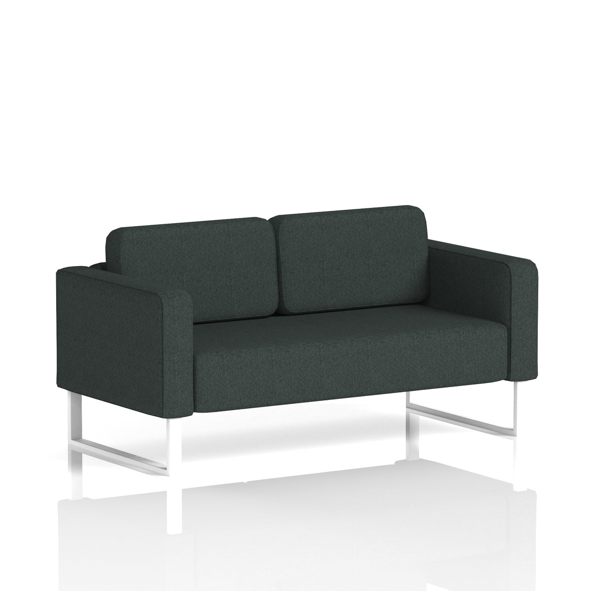 Elverton Bespoke Two-Seater Sofa Rivet - Charcoal White - Industrious Decor