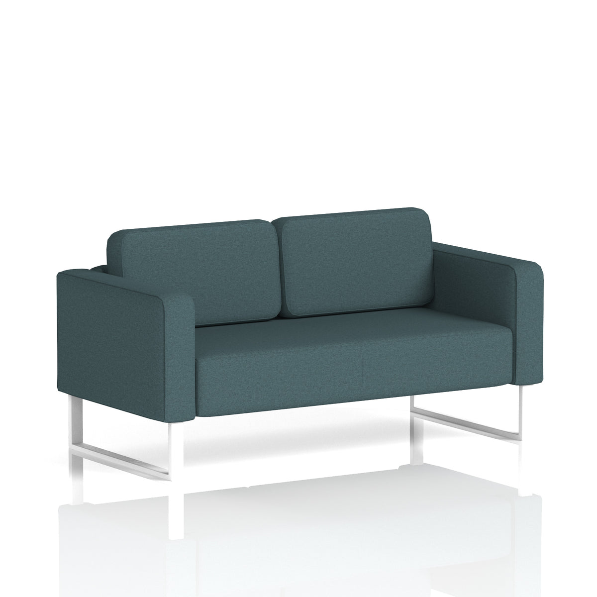 Elverton Bespoke Two-Seater Sofa X2 - Polygon White - Industrious Decor