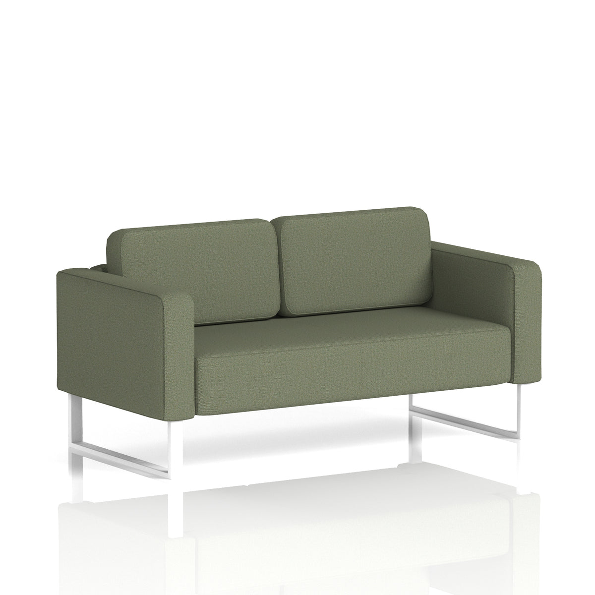 Elverton Bespoke Two-Seater Sofa Main Line Flax - Monument White - Industrious Decor
