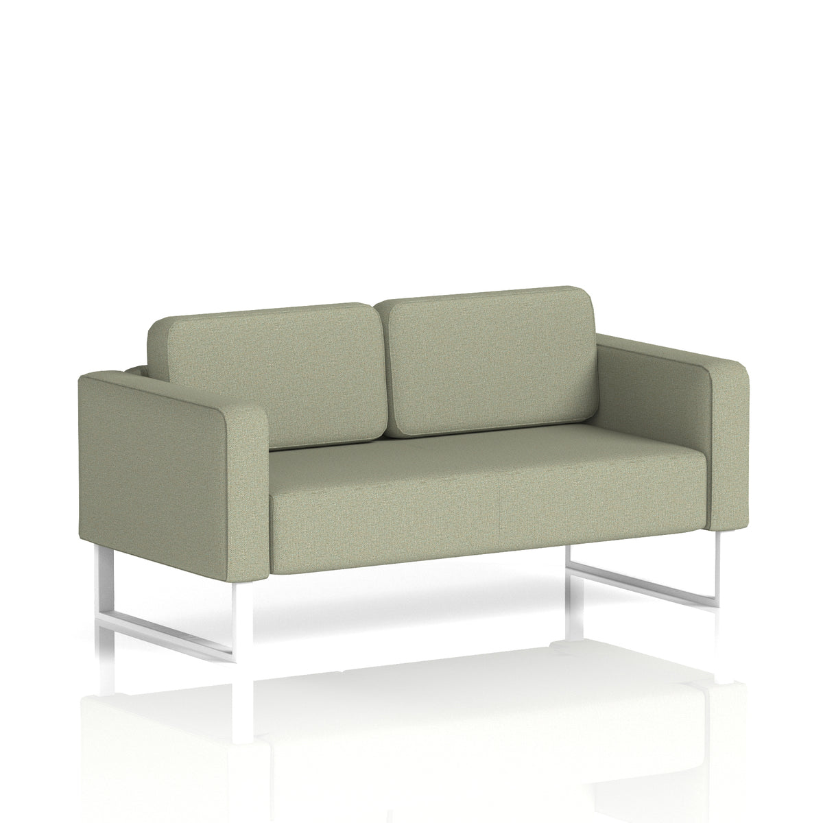 Elverton Bespoke Two-Seater Sofa Main Line Flax - Newbury White - Industrious Decor
