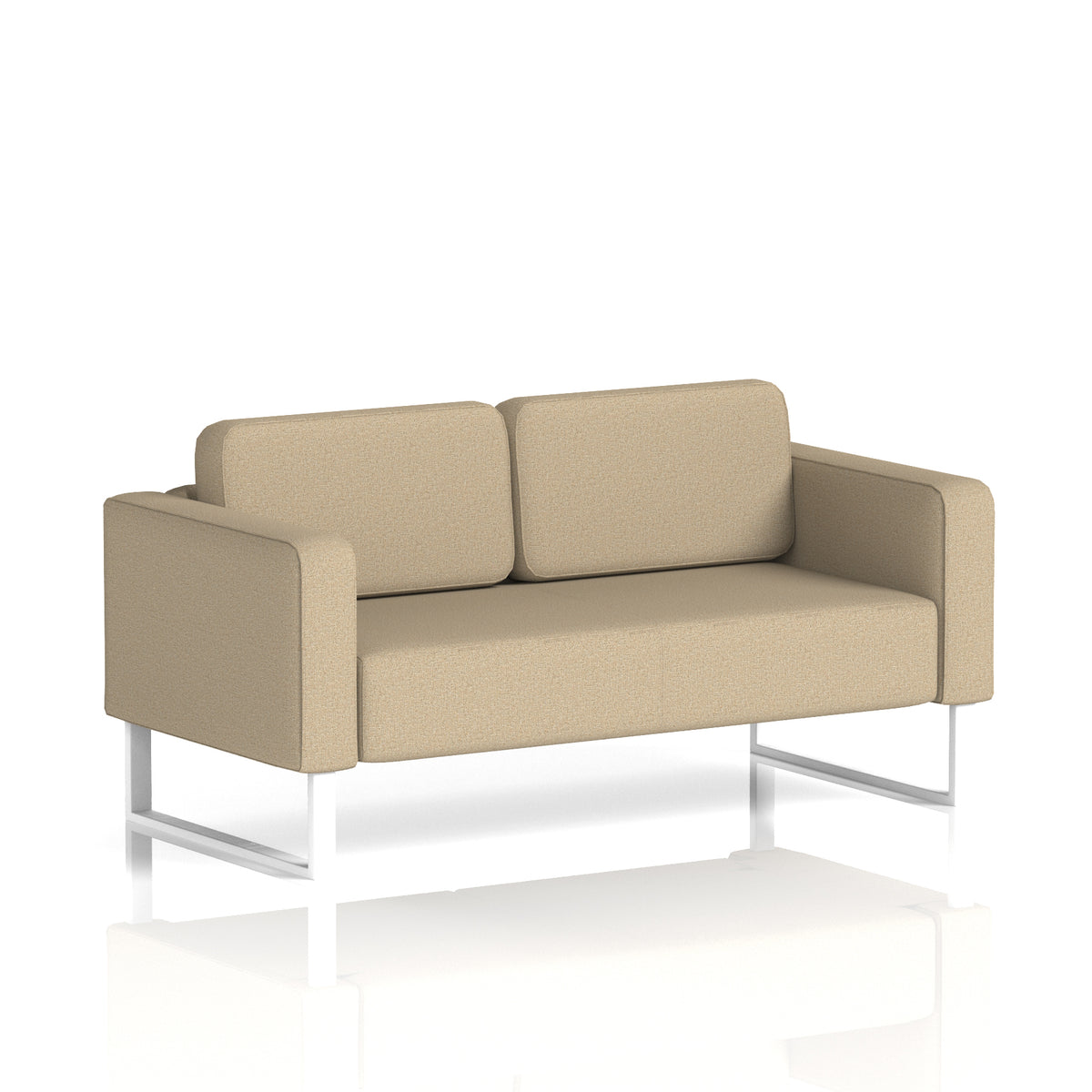 Elverton Bespoke Two-Seater Sofa Main Line Flax - Upminster White - Industrious Decor