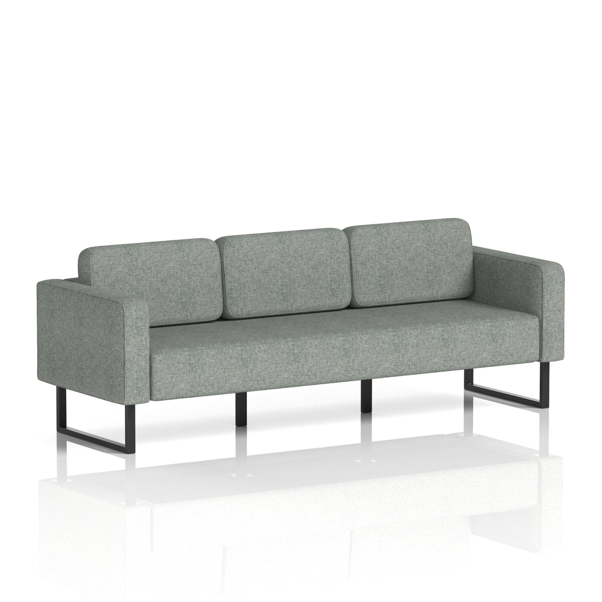 Elverton Bespoke Three-Seater Sofa Rivet - Prime Black - Industrious Decor