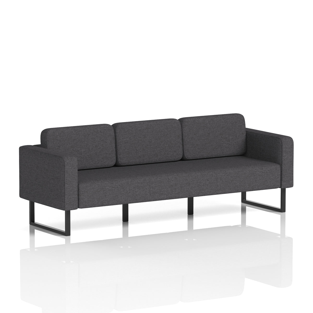 Elverton Bespoke Three-Seater Sofa X2 - Arithmetic Black - Industrious Decor
