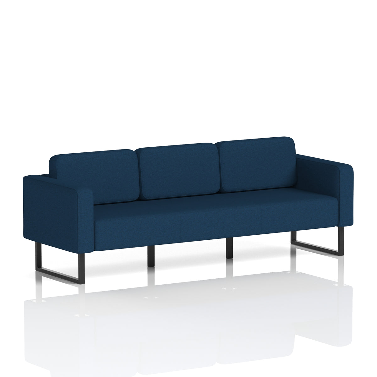Elverton Bespoke Three-Seater Sofa X2 - Calculus Black - Industrious Decor