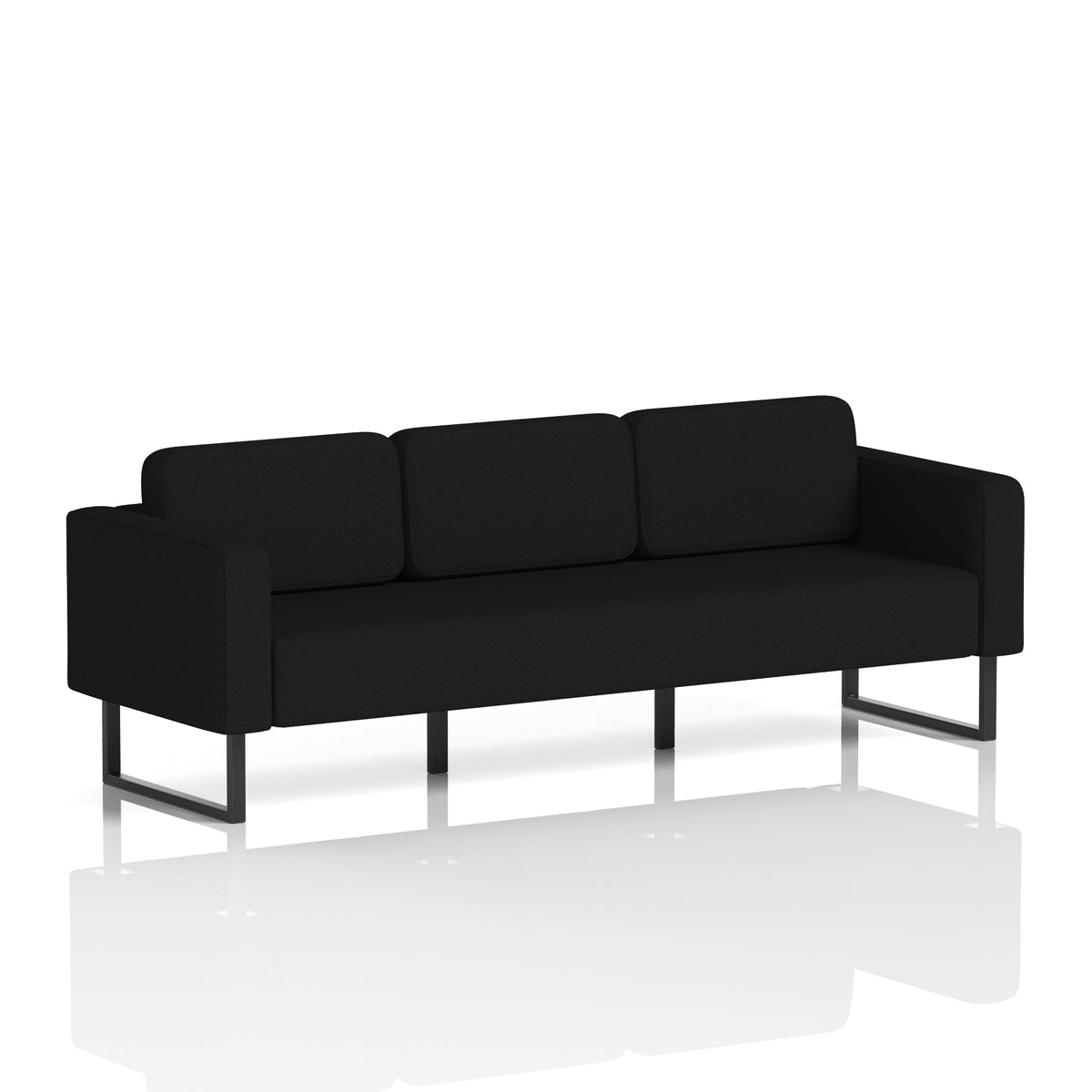 Elverton Bespoke Three-Seater Sofa X2 - Diameter Black - Industrious Decor
