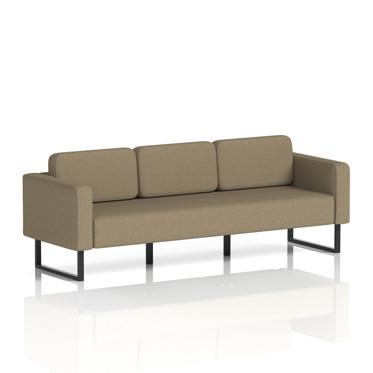 Elverton Bespoke Three-Seater Sofa Main Line Flax - Bank Black - Industrious Decor