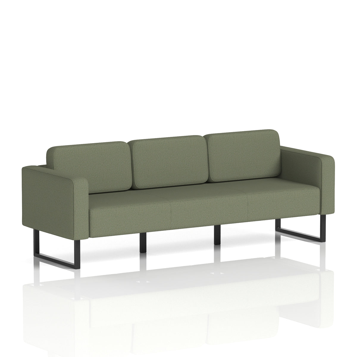Elverton Bespoke Three-Seater Sofa Main Line Flax - Monument Black - Industrious Decor