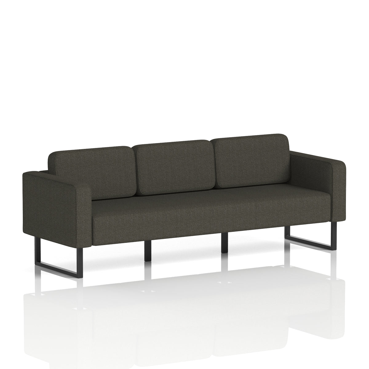 Elverton Bespoke Three-Seater Sofa Main Line Flax - Temple Black - Industrious Decor