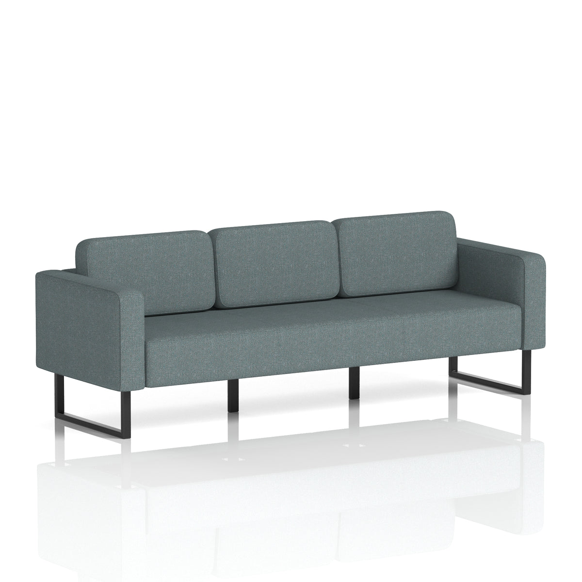 Elverton Bespoke Three-Seater Sofa Main Line Flax - Westminster Black - Industrious Decor