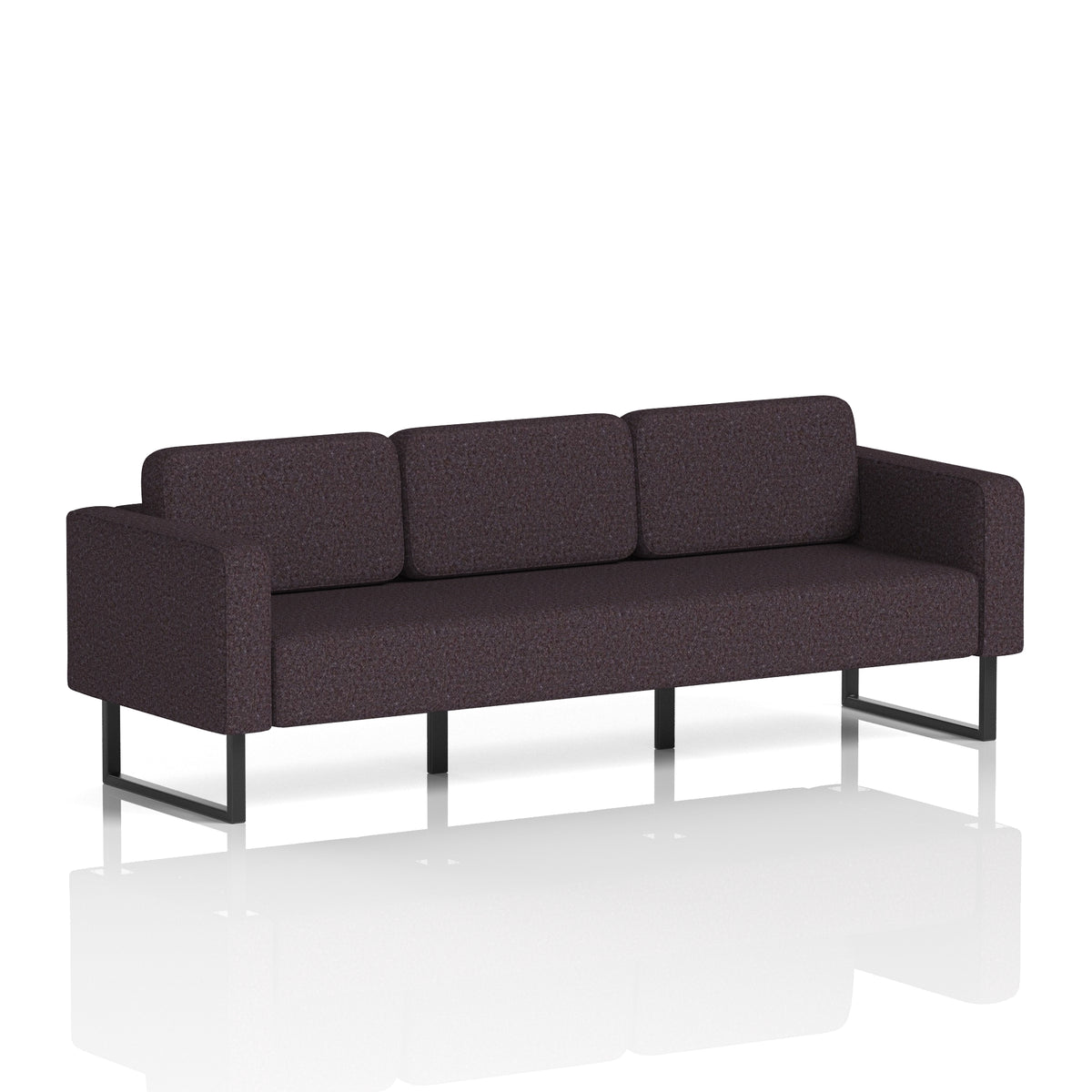 Elverton Bespoke Three-Seater Sofa Synergy - Wed Black - Industrious Decor