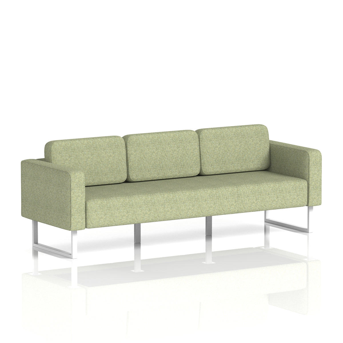 Elverton Bespoke Three-Seater Sofa Rivet - Burnish White - Industrious Decor