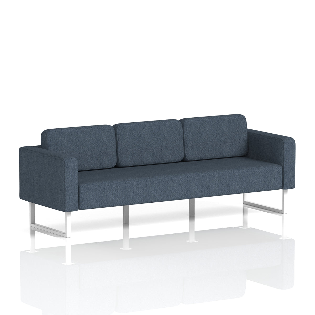 Elverton Bespoke Three-Seater Sofa Rivet - Crucible White - Industrious Decor