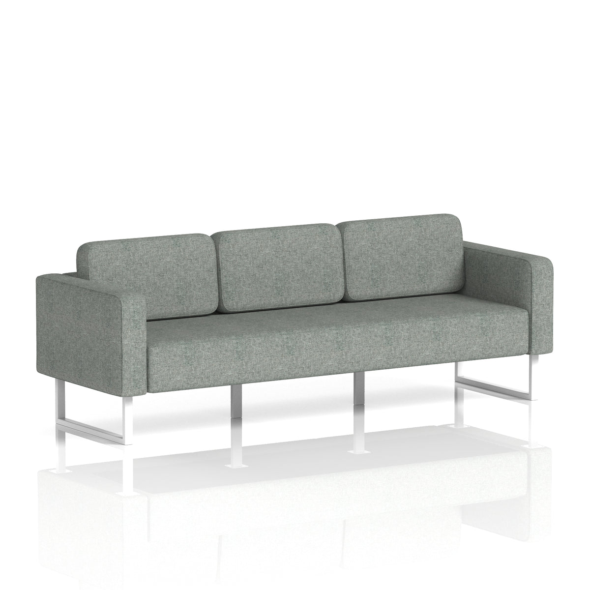 Elverton Bespoke Three-Seater Sofa Rivet - Prime White - Industrious Decor
