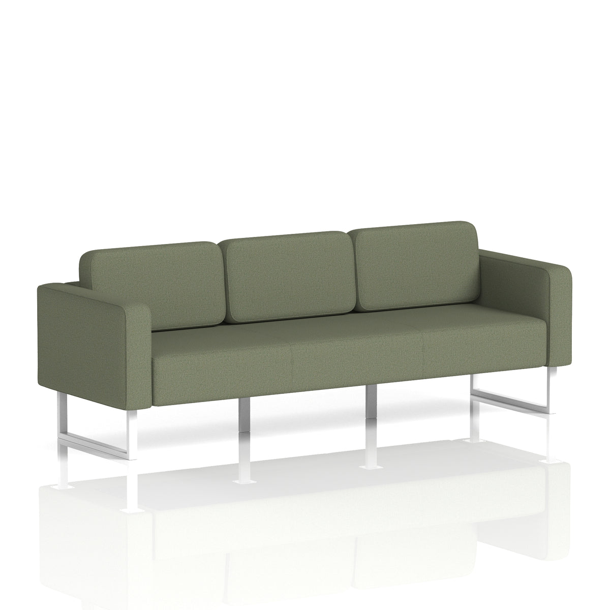 Elverton Bespoke Three-Seater Sofa Main Line Flax - Monument White - Industrious Decor