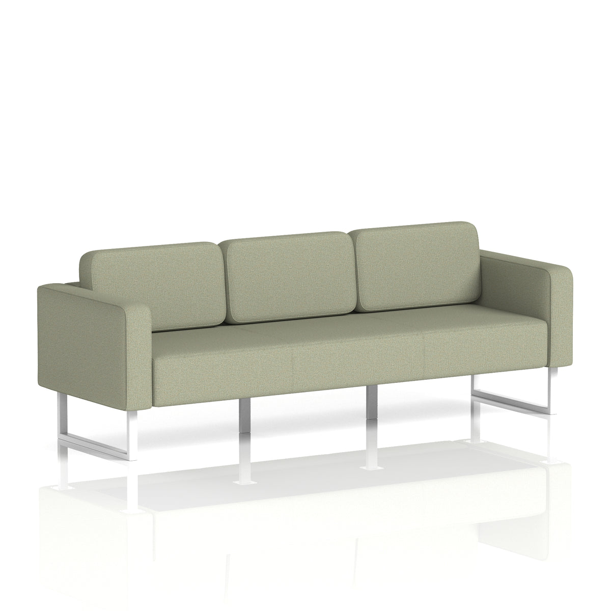 Elverton Bespoke Three-Seater Sofa Main Line Flax - Newbury White - Industrious Decor