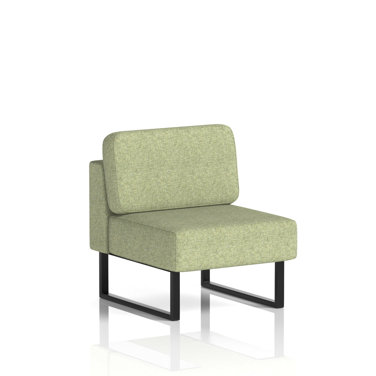 Brixworth Modular Seating Central Unit Rivet - Burnish Black - Industrious Decor