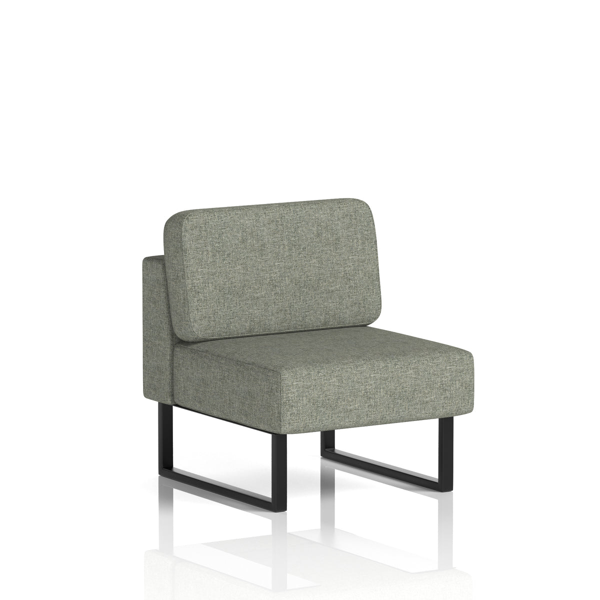 Brixworth Modular Seating Central Unit Rivet - Vitreous Black - Industrious Decor