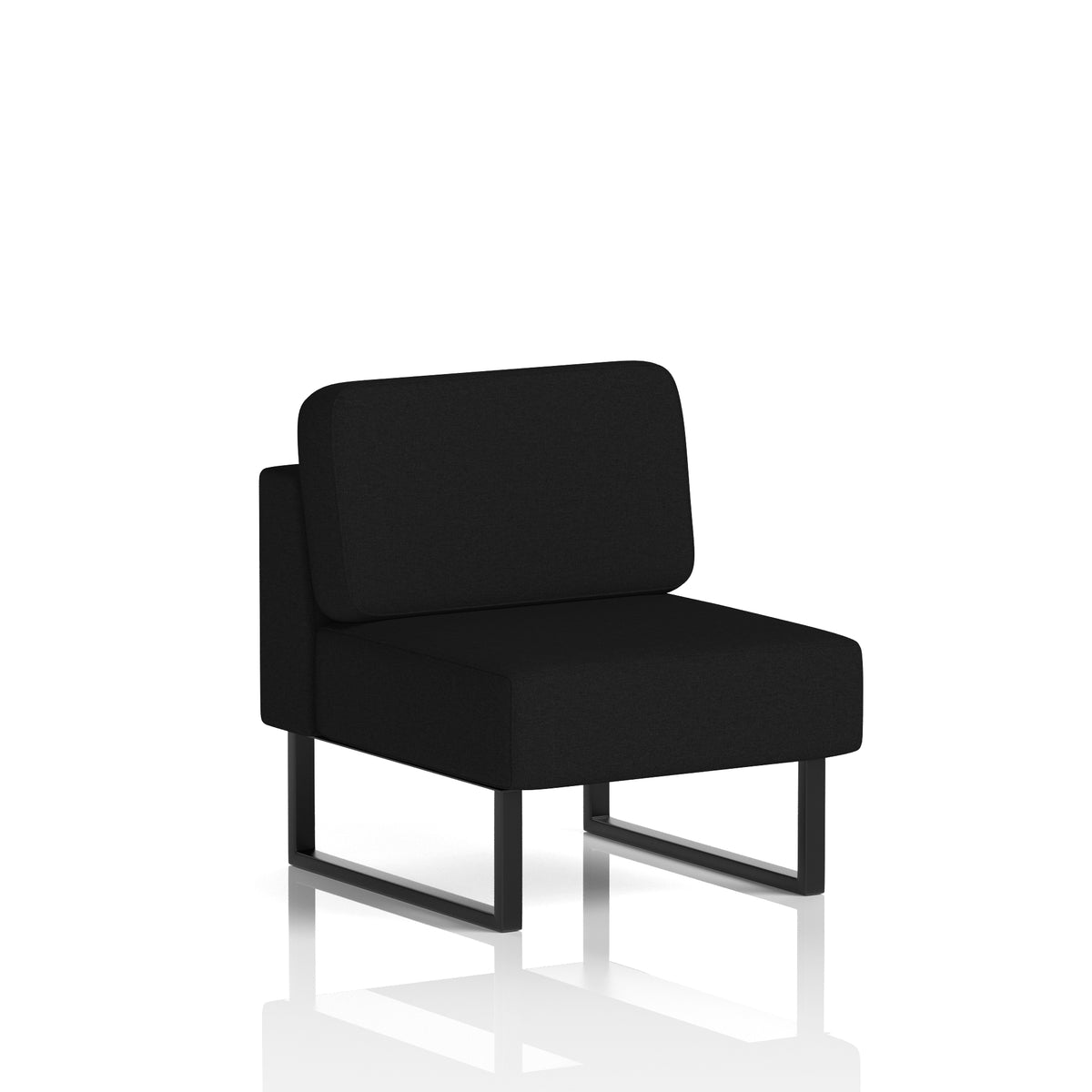 Brixworth Modular Seating Central Unit X2 - Diameter Black - Industrious Decor