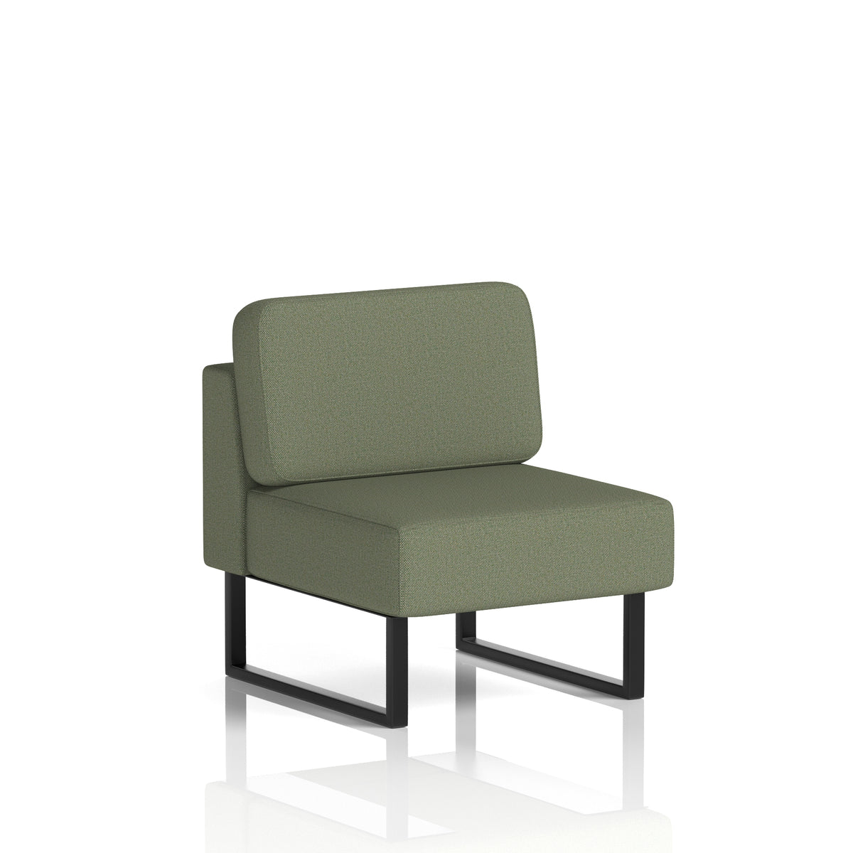 Brixworth Modular Seating Central Unit Main Line Flax - Monument Black - Industrious Decor