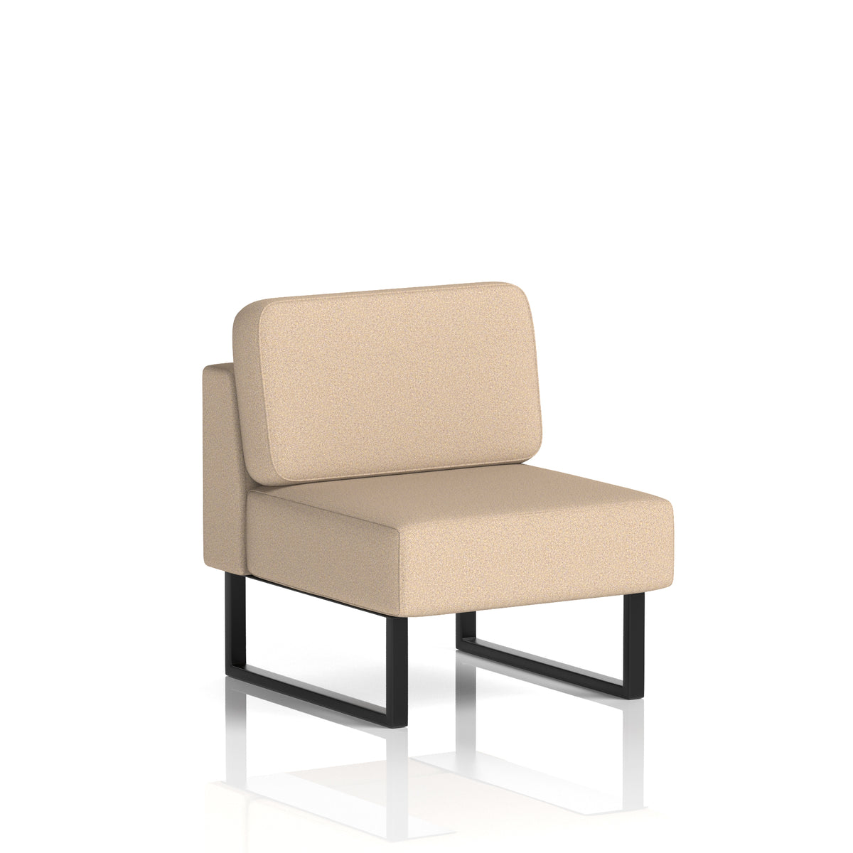 Brixworth Modular Seating Central Unit Synergy - Affix Black - Industrious Decor