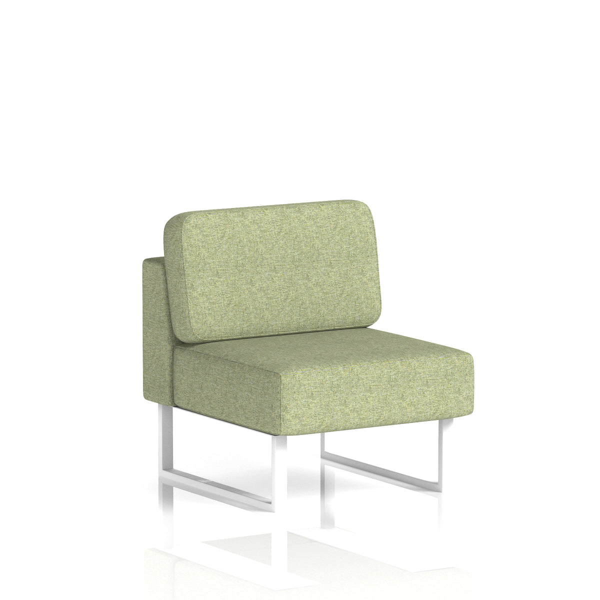 Brixworth Modular Seating Central Unit Rivet - Burnish White - Industrious Decor
