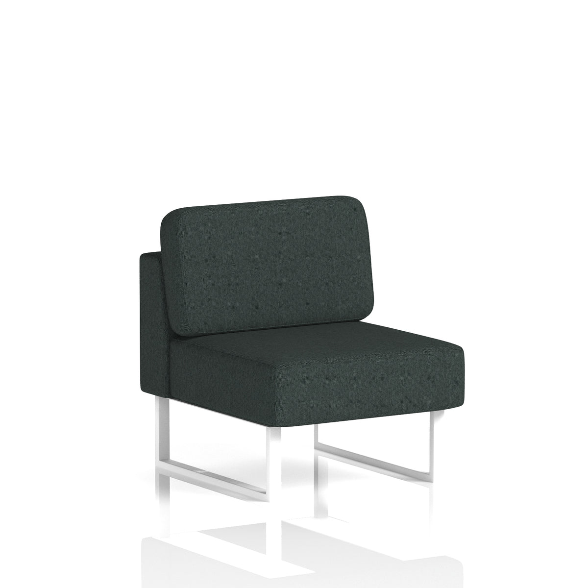Brixworth Modular Seating Central Unit Rivet - Charcoal White - Industrious Decor
