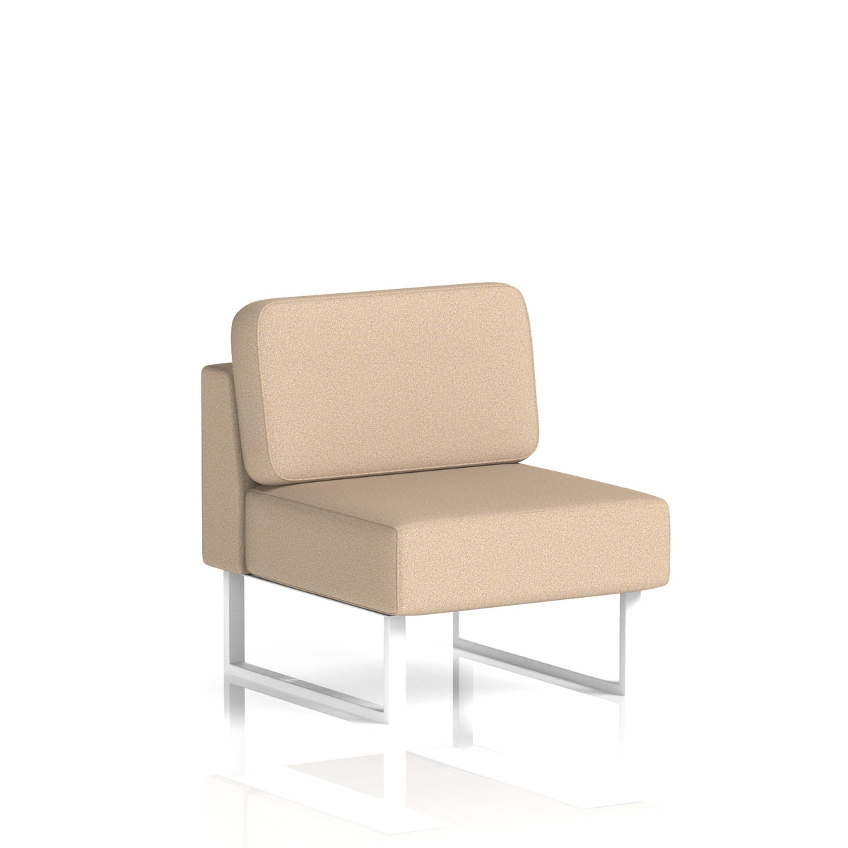 Brixworth Modular Seating Central Unit Synergy - Affix White - Industrious Decor