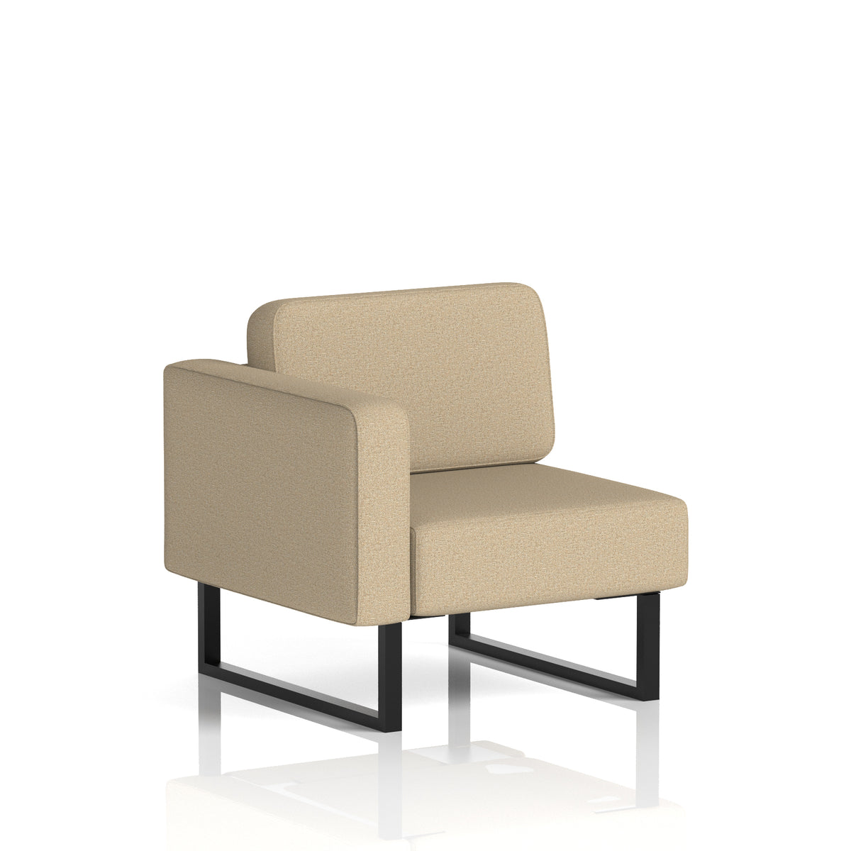 Commercial Modular Seating – Right-End Unit with Legs – Crib 5 - Industrious Decor