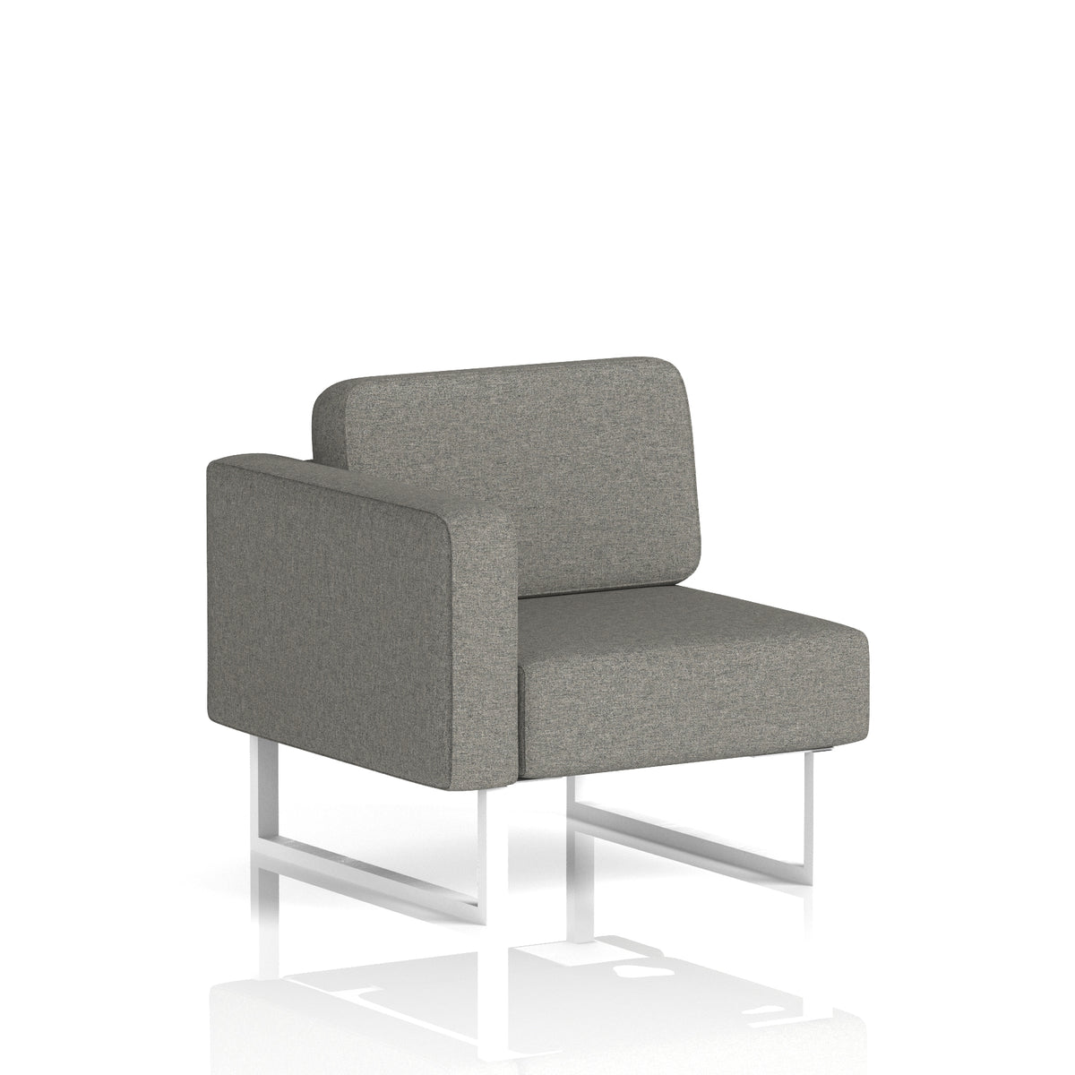 Commercial Modular Seating – Right-End Unit with Legs – Crib 5 X2 - Number White - Industrious Decor
