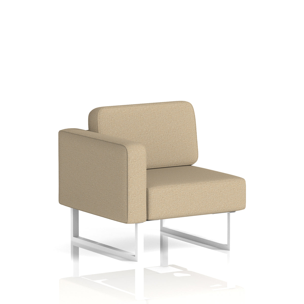 Commercial Modular Seating – Right-End Unit with Legs – Crib 5 Main Line Flax - Upminster - Industrious Decor