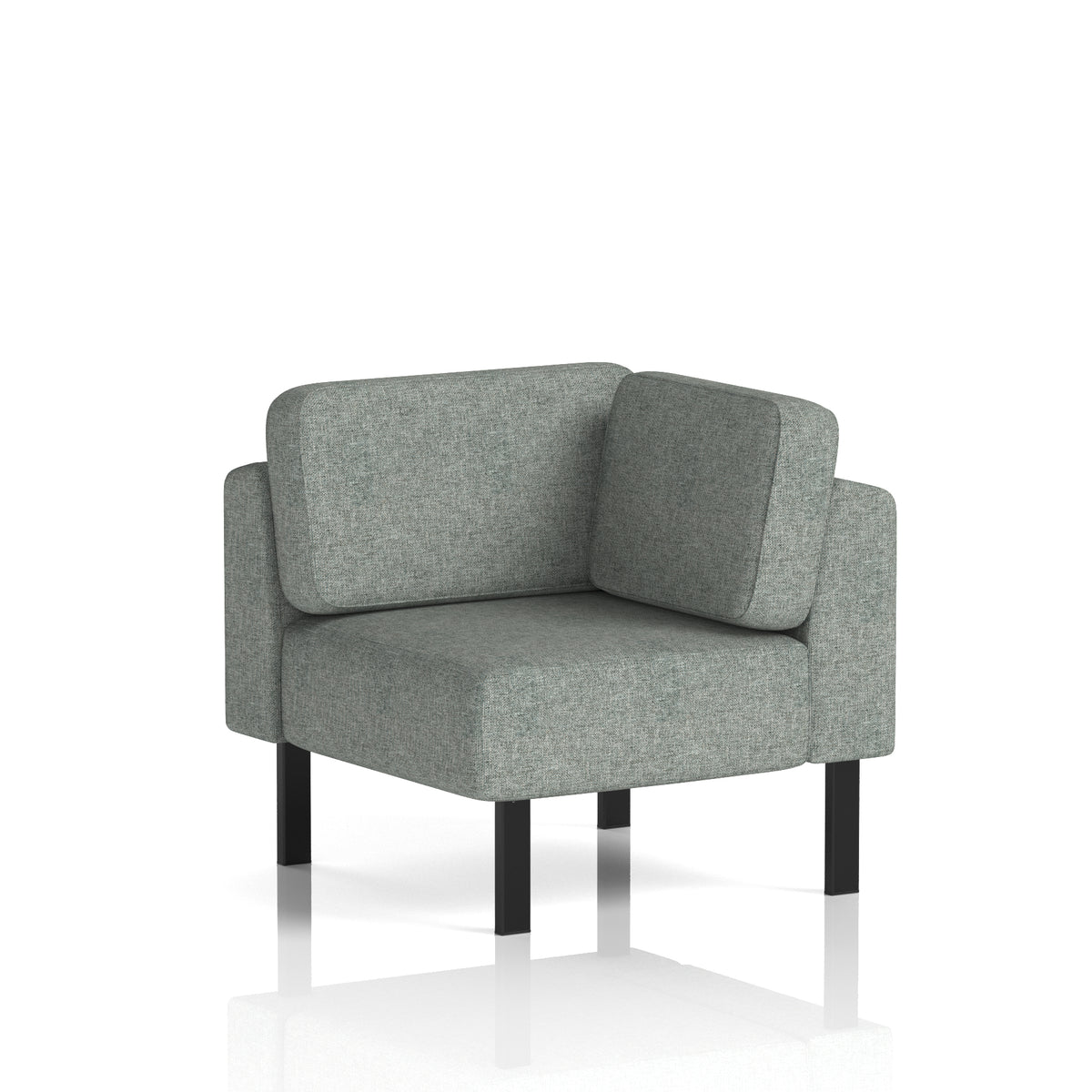 Commercial Modular Seating – Corner Unit with Legs – Crib 5 - Industrious Decor
