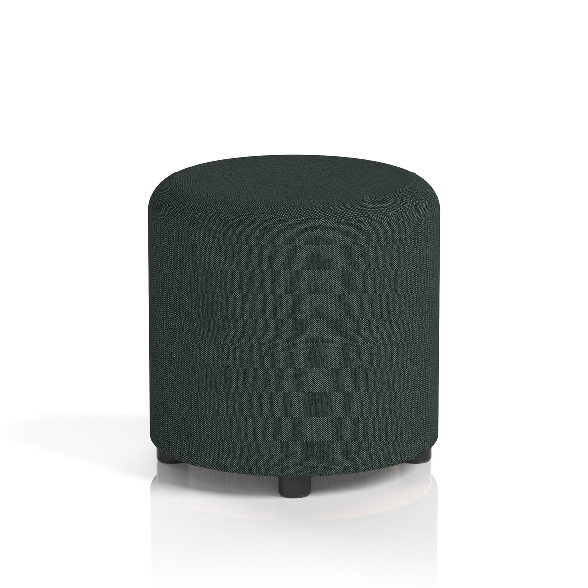 Commercial Round Stool – Single Tone | Crib 5 Contract Rivet - Charcoal Body And Top - Industrious Decor