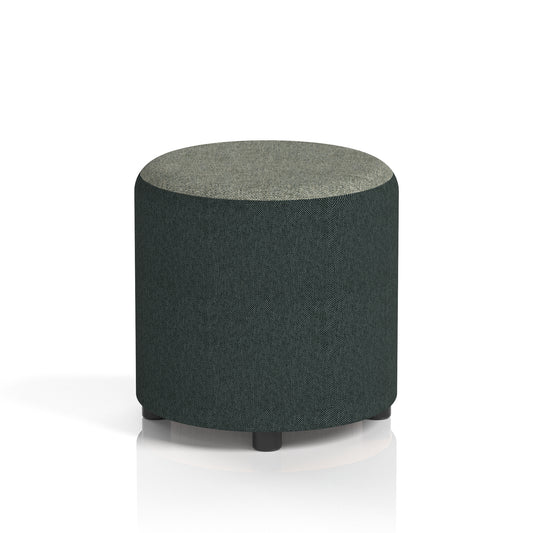 Commercial Round Stool – Two Tone | Crib 5 Contract Rivet - Charcoal Body Vitreous Top - Industrious Decor